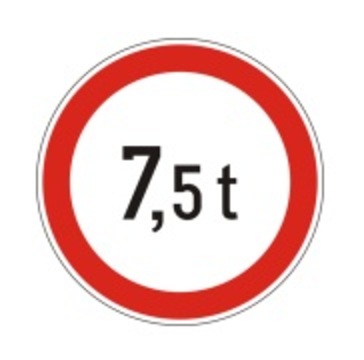 Prepoved za vozila težja od 7,5 T
